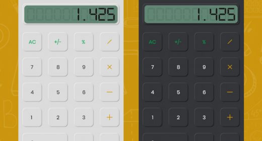 Adobe XD calculator illustration