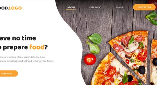 Adobe XD food website template