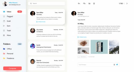 Adobe XD mailbox template