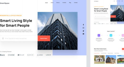 Adobe XD real estate free template