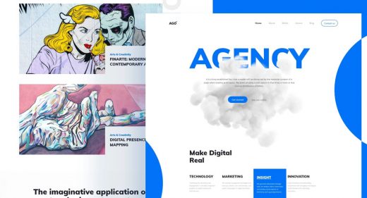 Agency homepage template