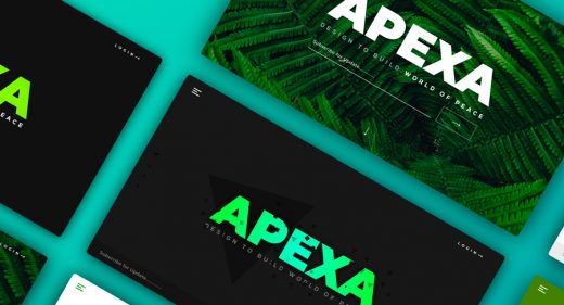 Apexa Landing Page Concept for Adobe XD