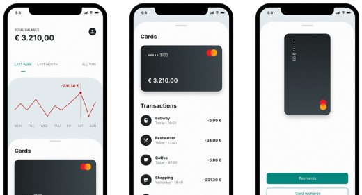 Banking app concept for Adobe XD