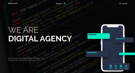 Digital Acency XD website template