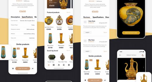 Free XD mobile ecommerce UI kit