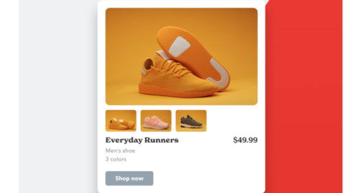 Free XD sneakers ecommerce widget