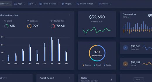 Frest - Bootstrap XD admin template