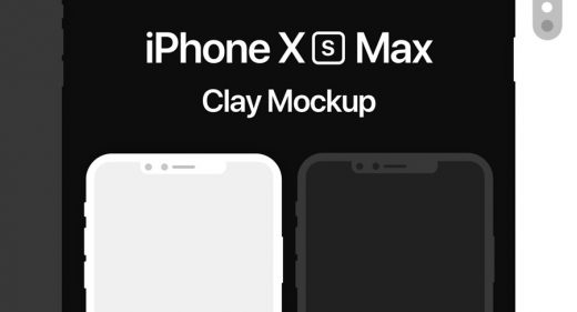 iPhone XD Max Clay Mockup