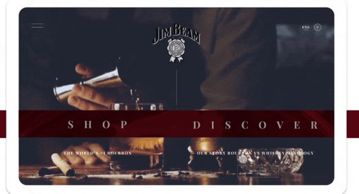 Jim Beam store XD website template