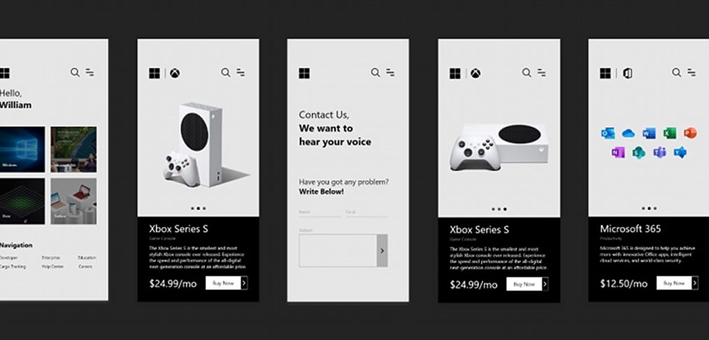 Microsoft mobile store XD concept