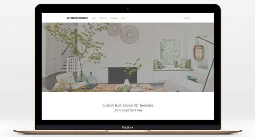 Minimal Adobe XD Web Template