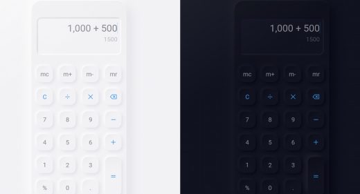 Neumorphic free XD Calculator