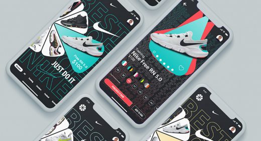 Nike mobile app concept for XD