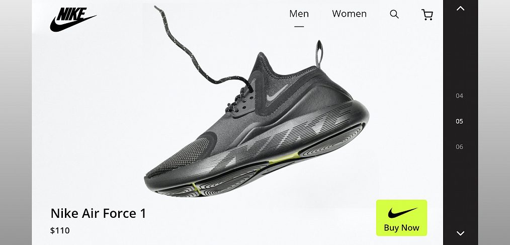 Nike trainers product card