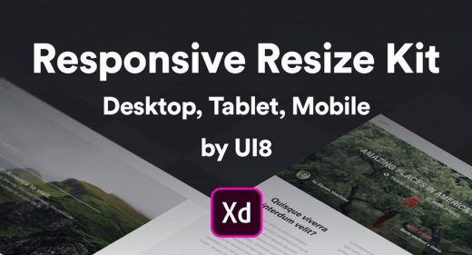 responsive resize ui kit xd