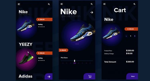 Shoes e-commerce XD concept