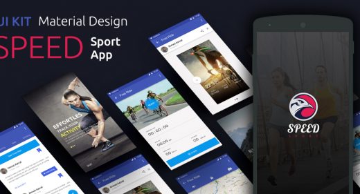 sport app material ui kit