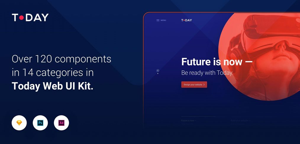 Today Web UI Kit for XD (Premium)