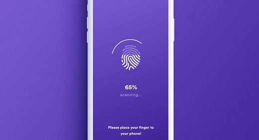 Touch ID fingerprint XD login animation