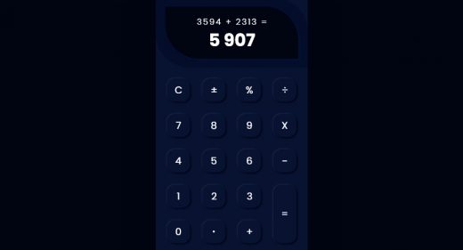 XD calculator interaction