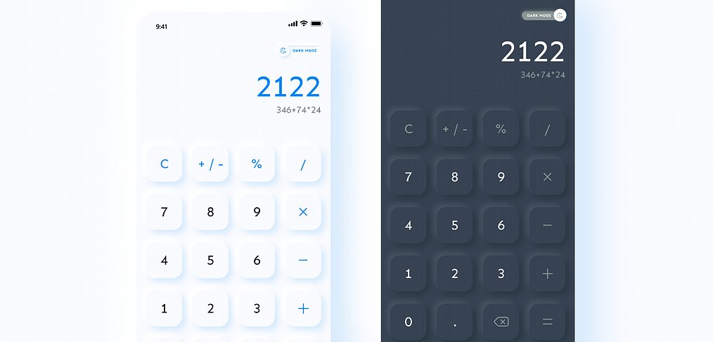 XD calculator vector illustration