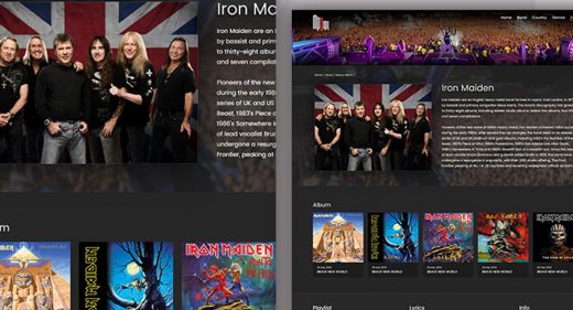 XD Music Website Template