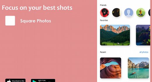 XD simple photos app template