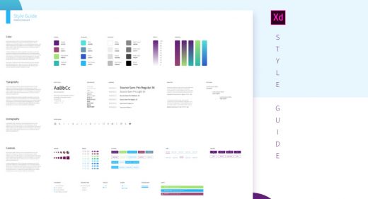 xd style guide template